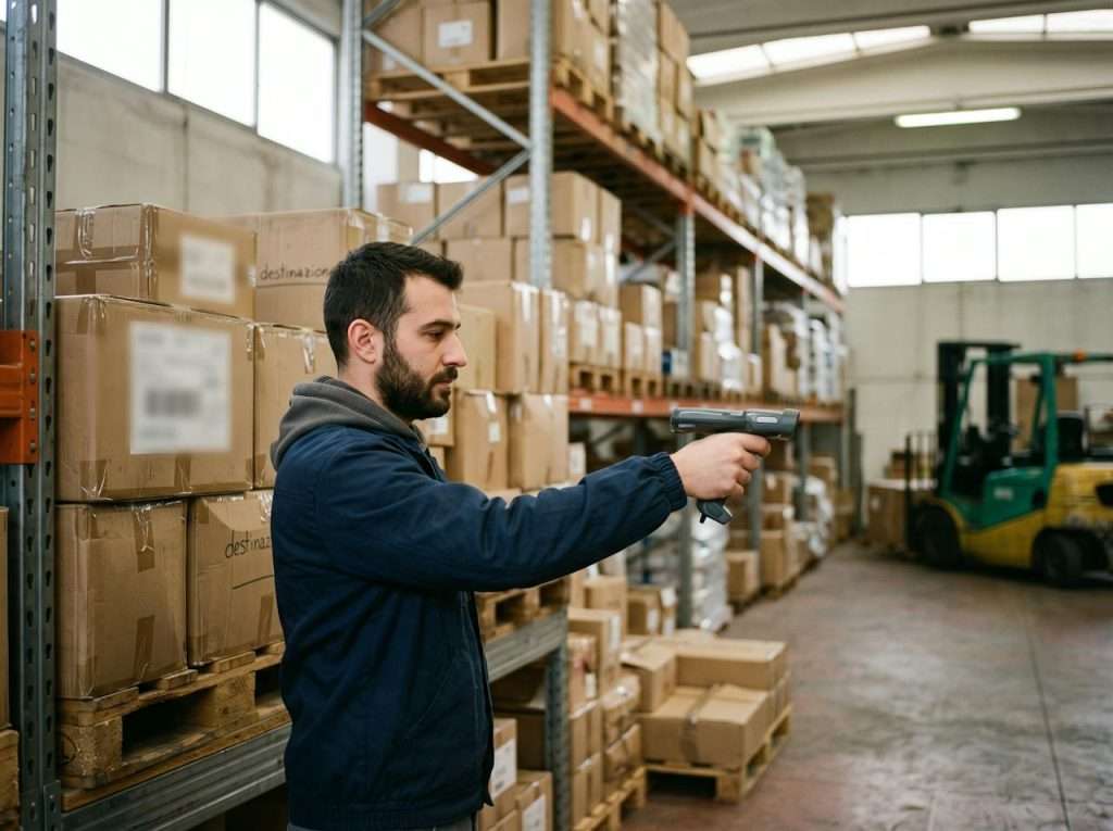 Magazzino, foto illustrativa generata con AI