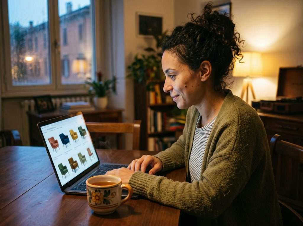 Schede prodotto e-commerce, foto illustrativa generata con AI