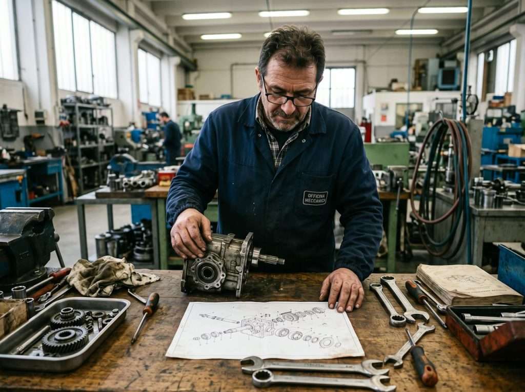 Manuali ed esplosi, foto illustrativa generata con AI