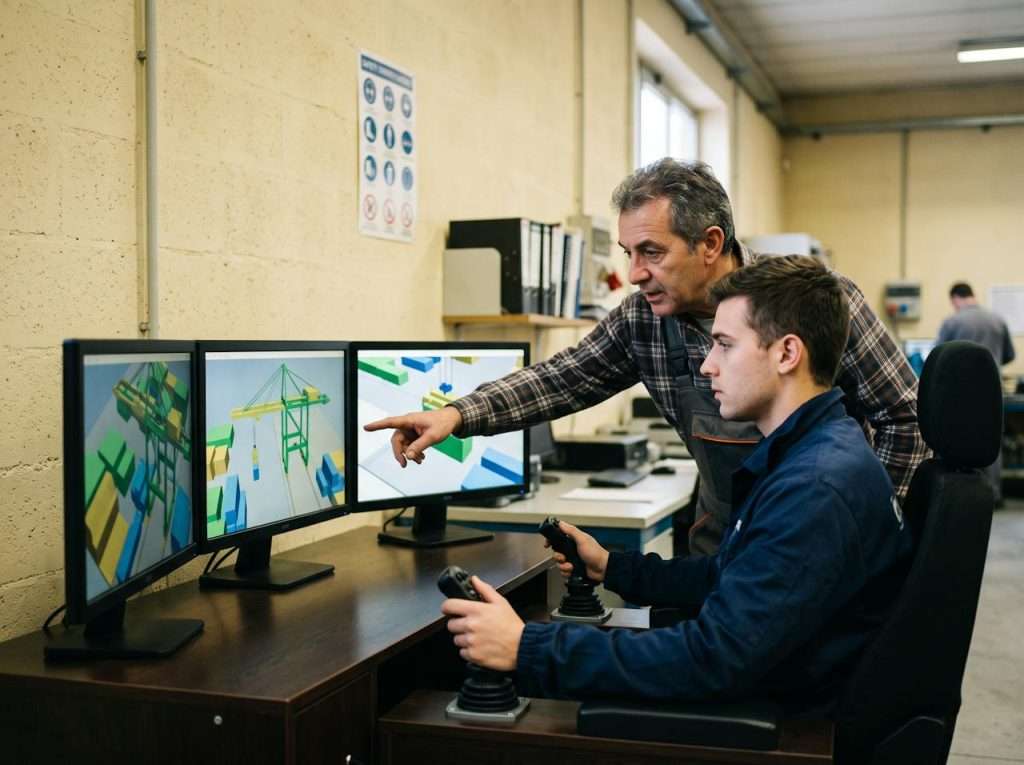Simulatori per la formazione, foto illustrativa generata con AI